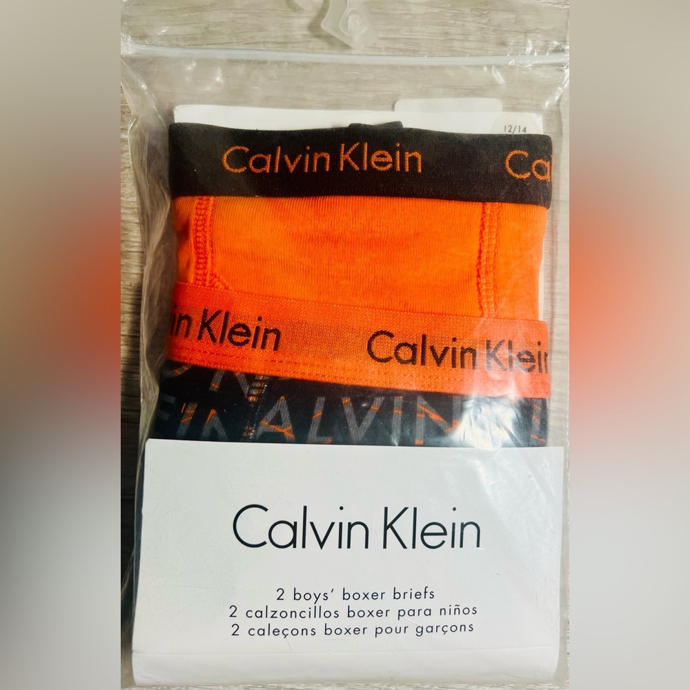 Calvin Klein boys boxer briefs 12/14 New